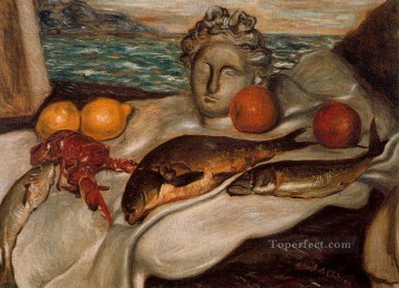 印象派の静物画 Painting - 静物画 1929 ジョルジョ・デ・キリコ 印象派
